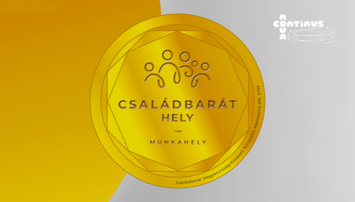 Újabb két évre megújítottuk a Családbarát Hely tanúsító védjegyet